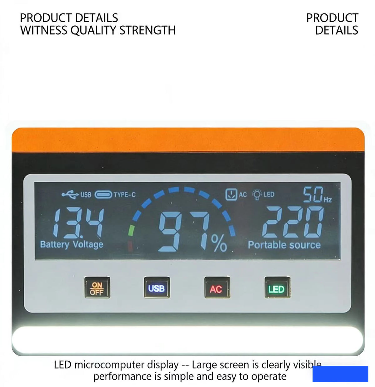New High Power 600W 500W Portable Power Station 220V 55Ah/40Ah Solar Outdoor Mobile Power Supply Home Emergency Energy Storage