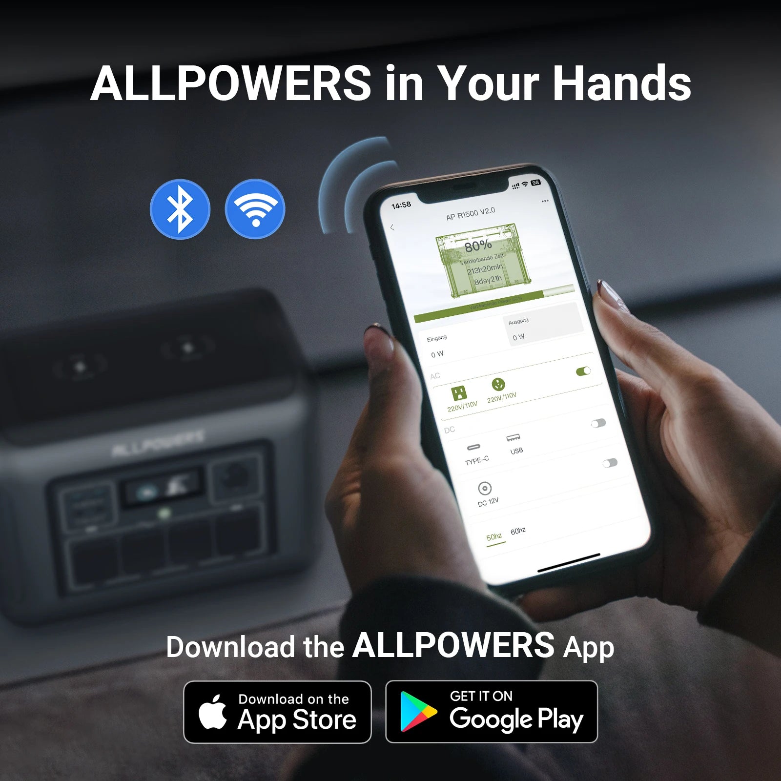 ALLPOWERS R1500 LITE Power Station — 1056Wh LiFePO4, 1600W (3200W Peak)