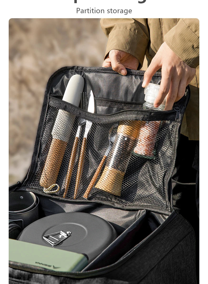 BISINNA Camping Storage Bag — 26L/30L/42L Gas Tank & Cookware Carrier