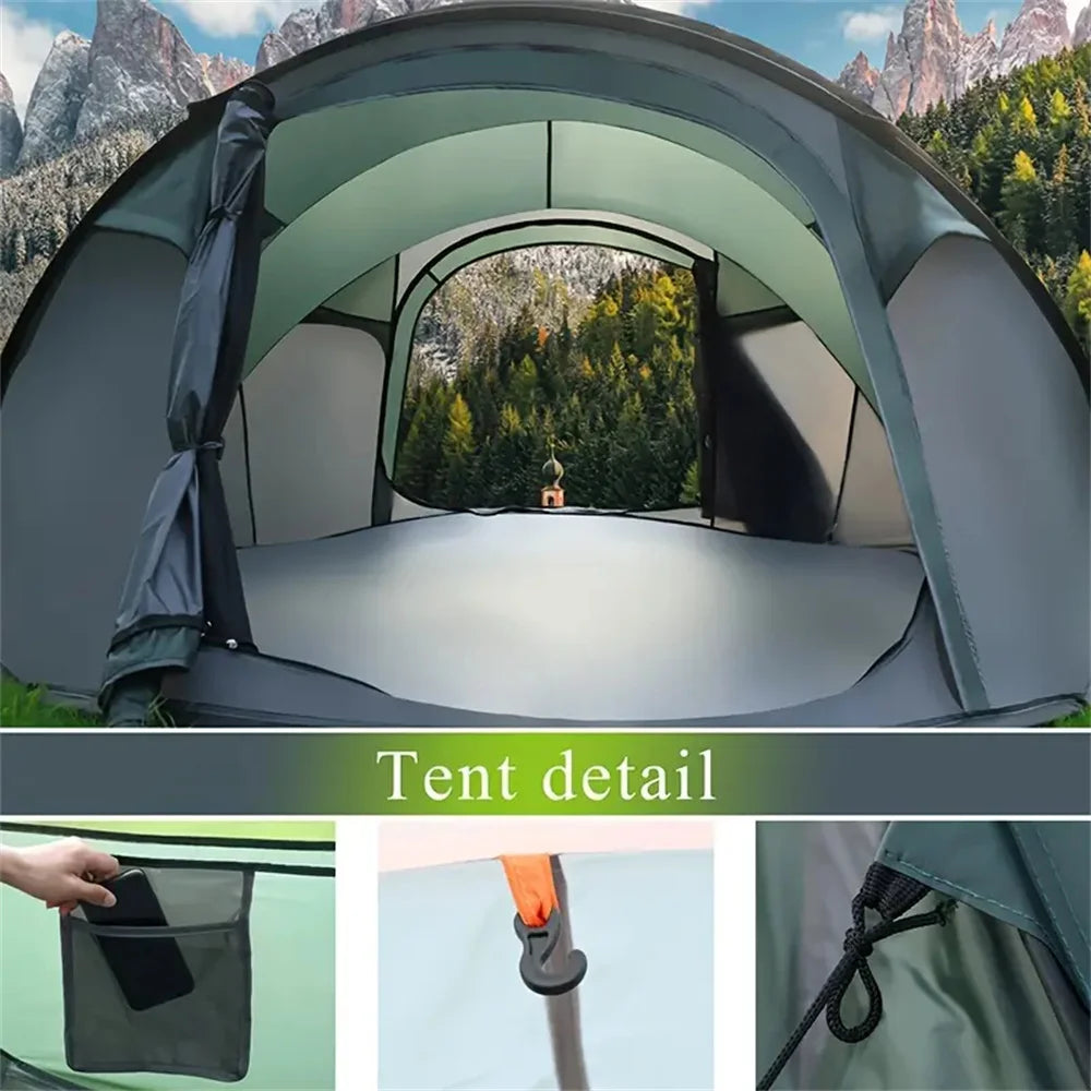 LEZHI Quick Pop-Up Camping Tent 3-4 Person | Waterproof Boat Tent | Fair Dinkum Deals