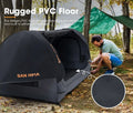 San Hima Double Air Swag — 2 Person Inflatable Swag Tent with Air Mattress