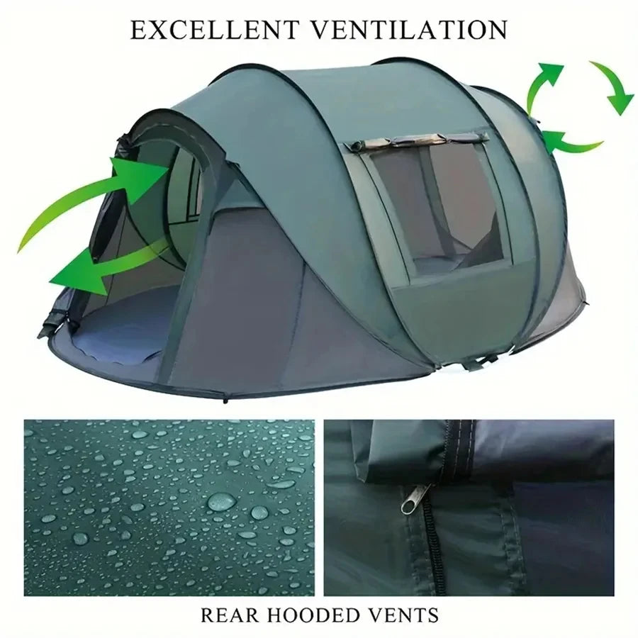 LEZHI Quick Pop-Up Camping Tent 3-4 Person | Waterproof Boat Tent | Fair Dinkum Deals