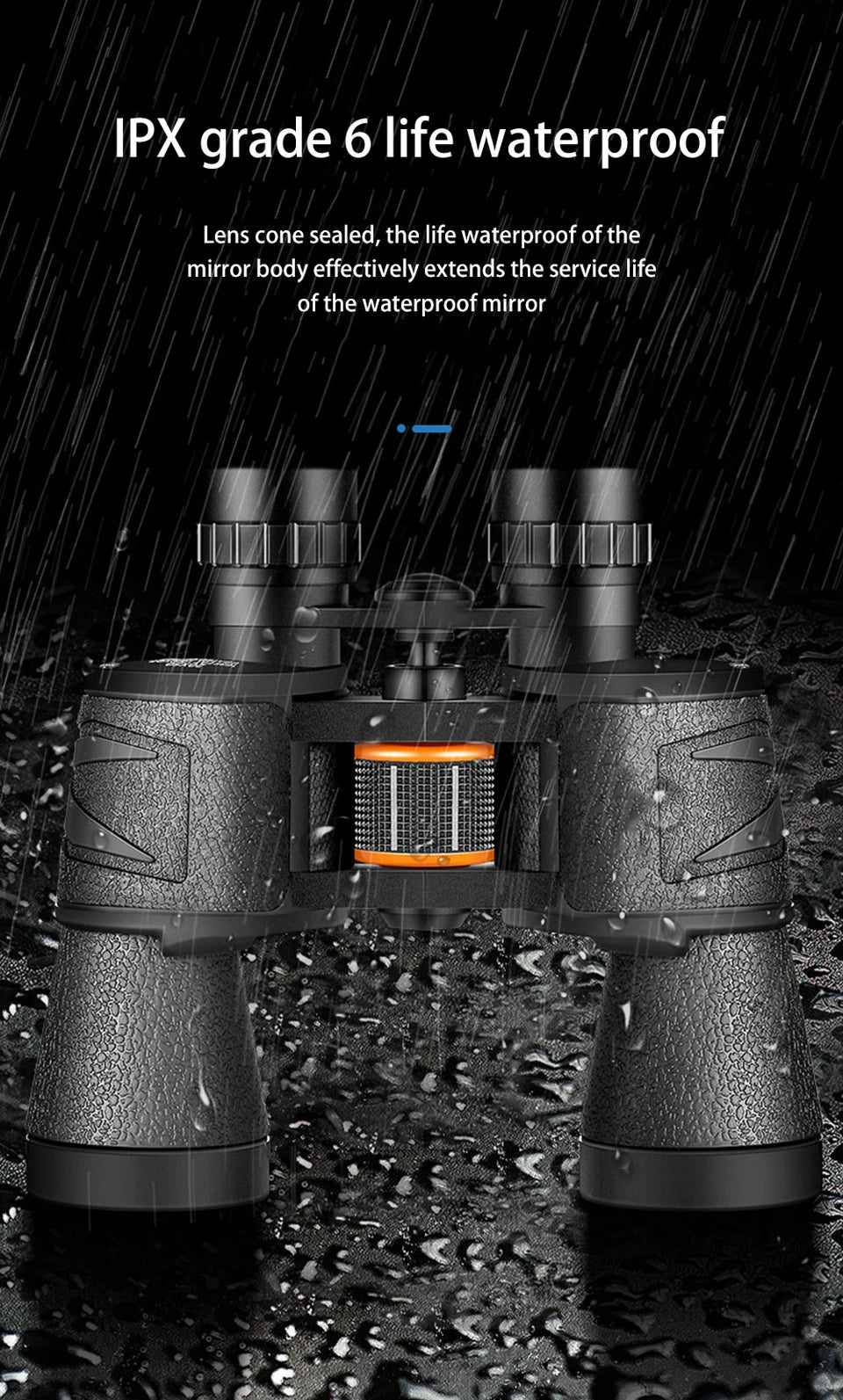 Powerful Telescope 20X50 Professional Binoculars Low Light BAK4-Prism Long Range Waterproof Military Hunting Camping Equipment