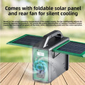 300W Solar Generator Portable Power Station 220V Emergency Backup Power with LED & Solar Panel Outdoor Camping RV Travel