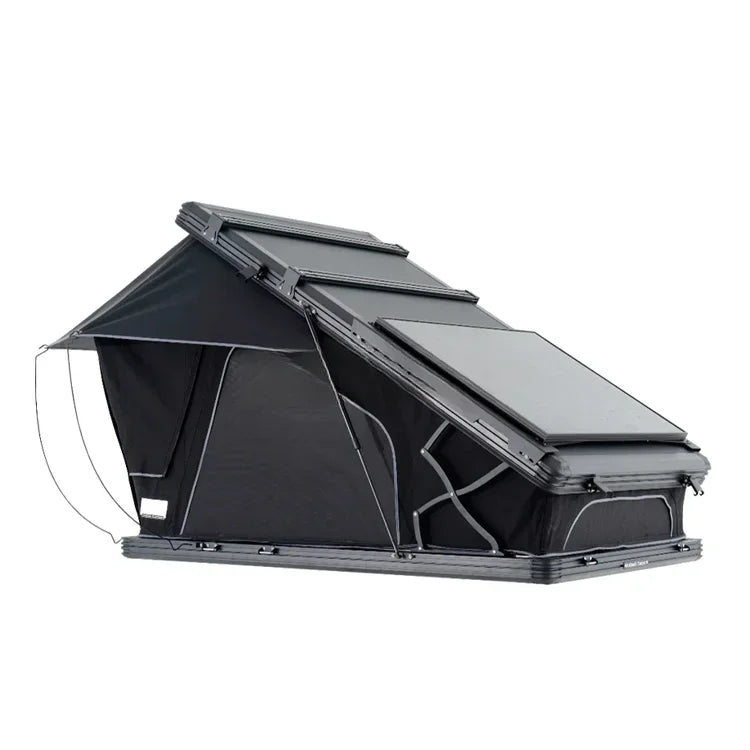 FDD ABS Hard Shell 4-Person Roof Top Tent with Solar Panel