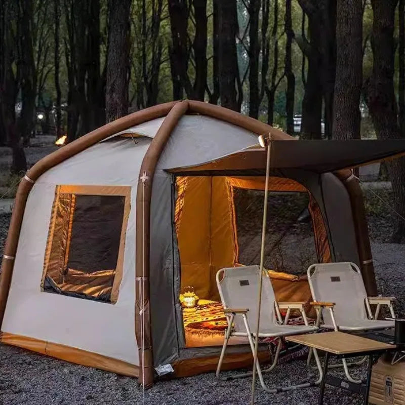 Electric Inflatable Camping Tent - Quick Auto-Pitch Family Tent