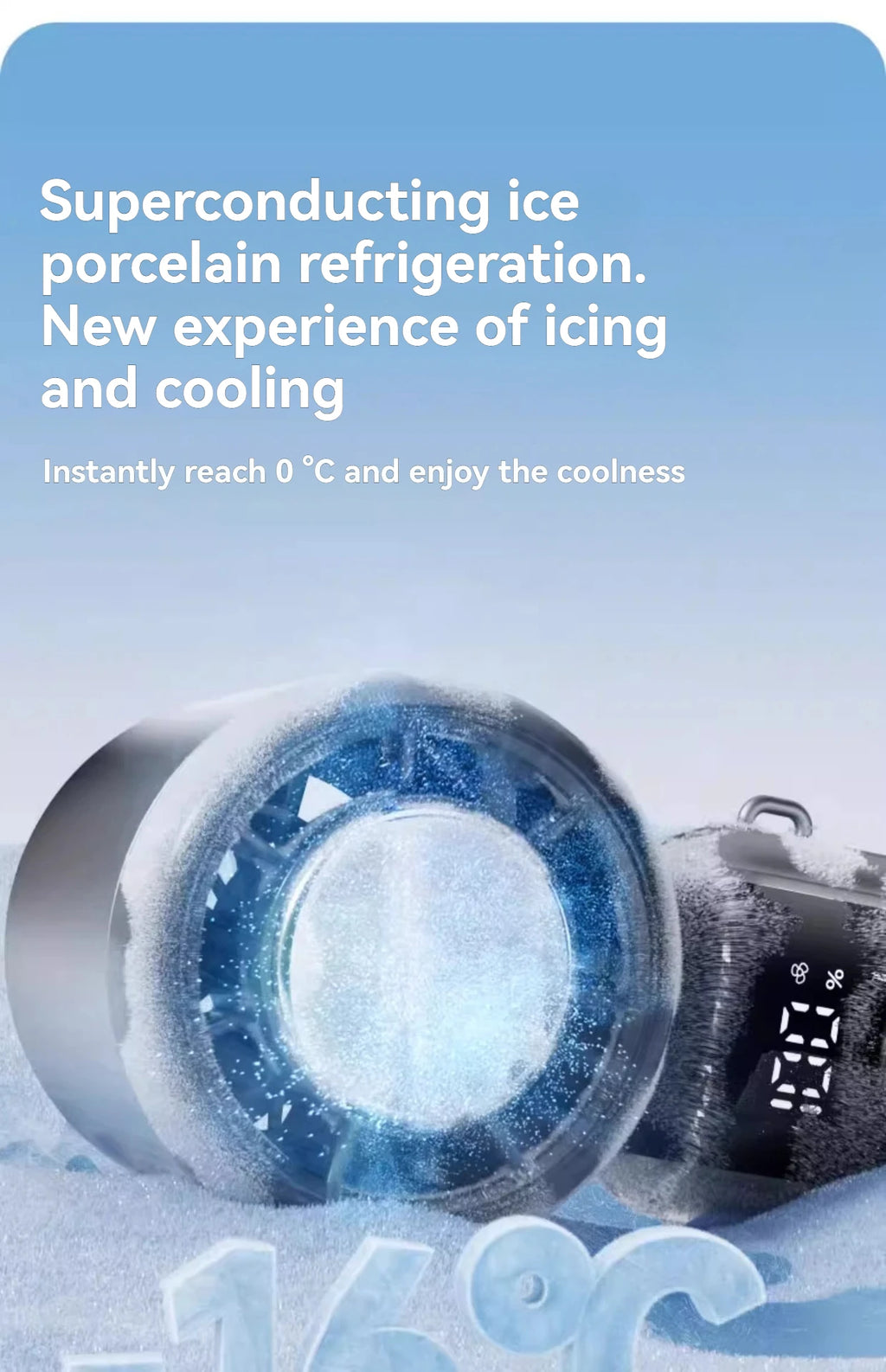 Hanging Ice Pack Handheld High-speed Fan Folding 100 Speed Infinitely Adjustable Fan Portable For Outdoor Neck