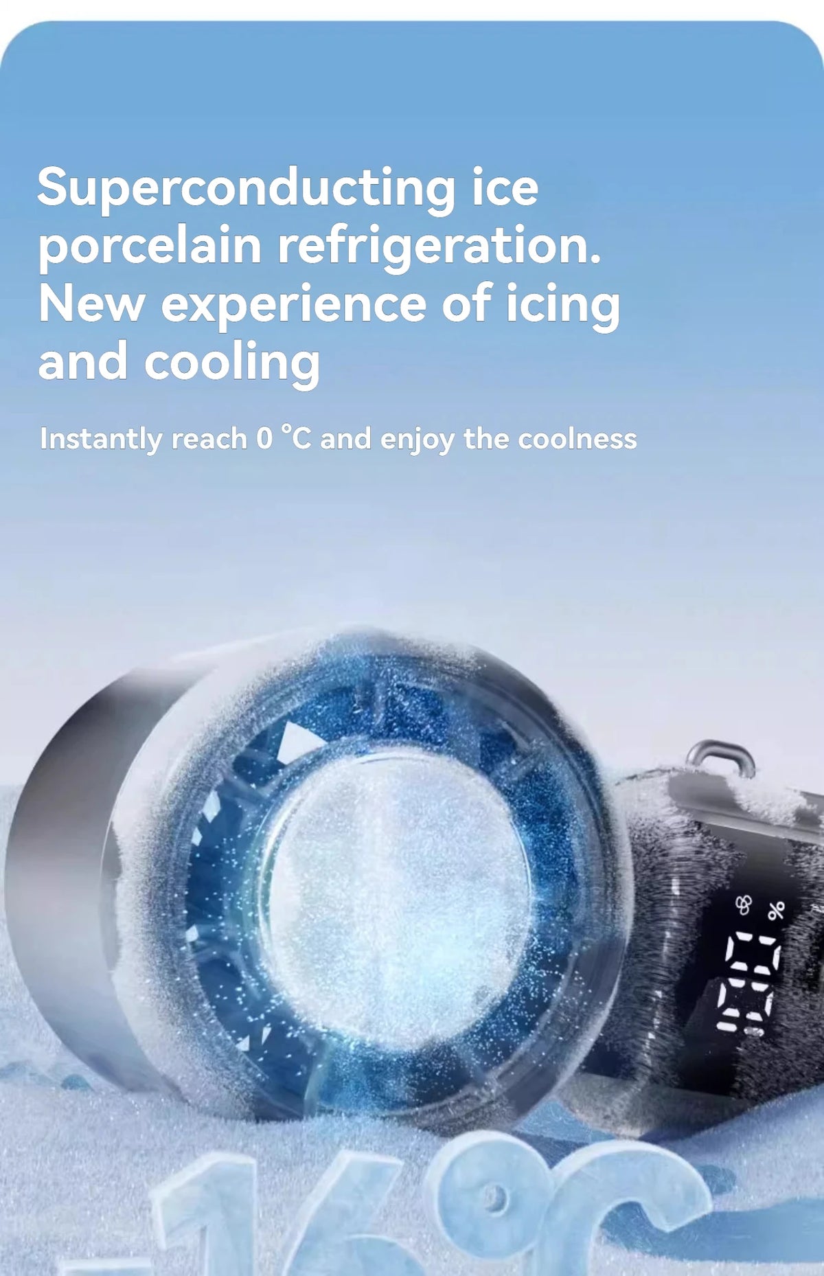 Hanging Ice Pack Handheld High-speed Fan Folding 100 Speed Infinitely Adjustable Fan Portable For Outdoor Neck