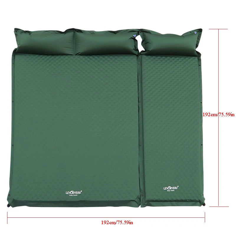 Self-Inflating Camping Mattress - 5cm Thick Sleeping Pad (1-3 Person)