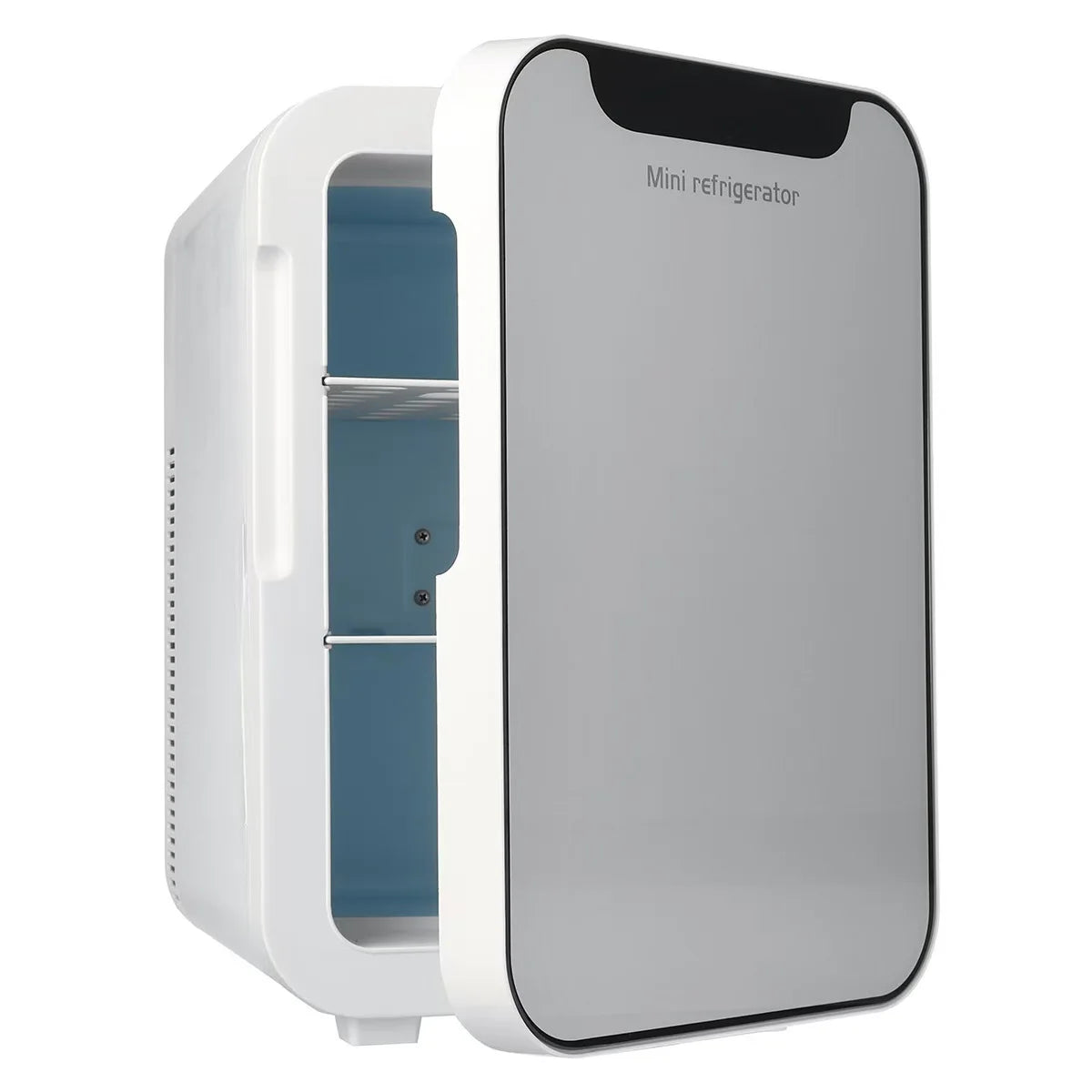 20L Double Door Compact Refrigerator Energy Star Mini Fridge with Freezer Temperature Settable