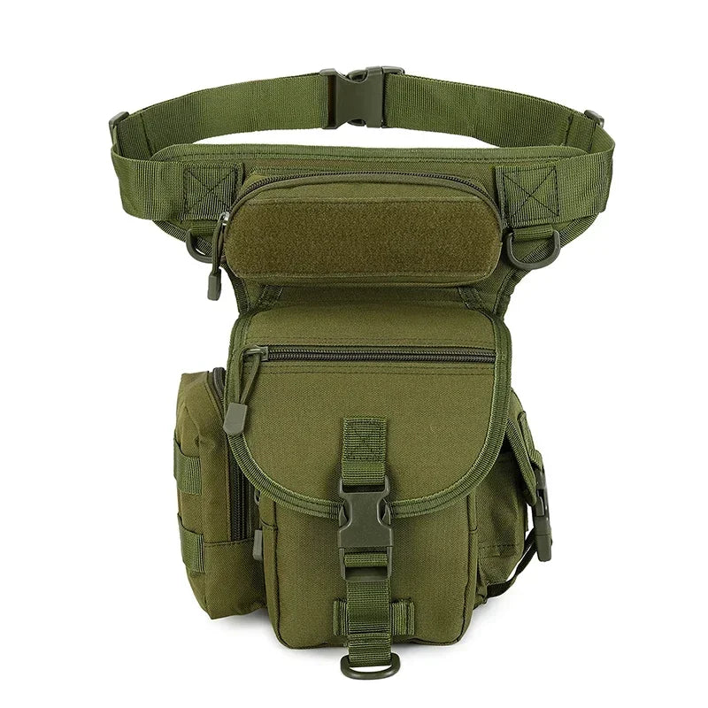 Men Waist Fanny Pack Leg Bag Military Tactical Motorcycle Rider Camera Sports Travel Nylon Male Bum Hip Belt Thigh Fanny Bags