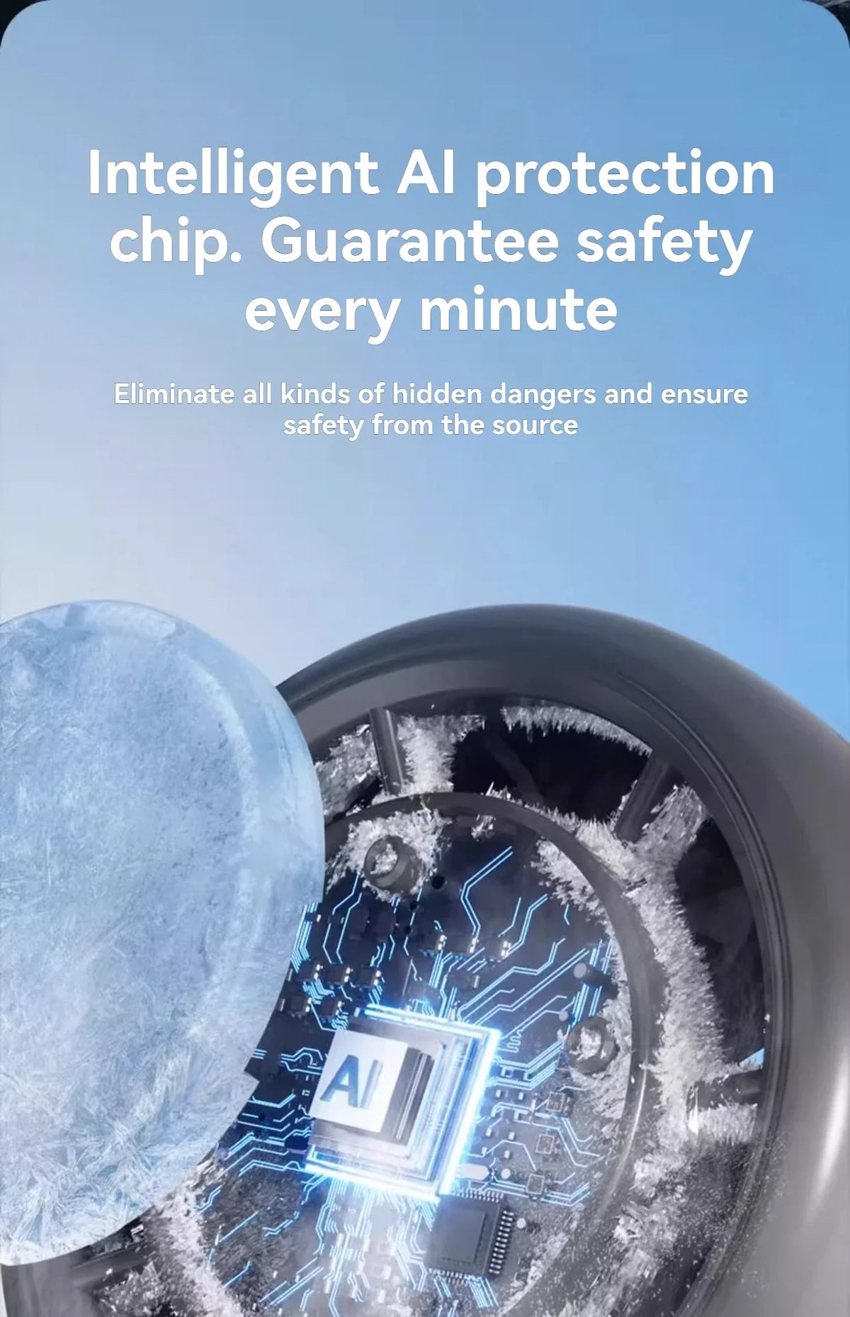 Hanging Ice Pack Handheld High-speed Fan Folding 100 Speed Infinitely Adjustable Fan Portable For Outdoor Neck