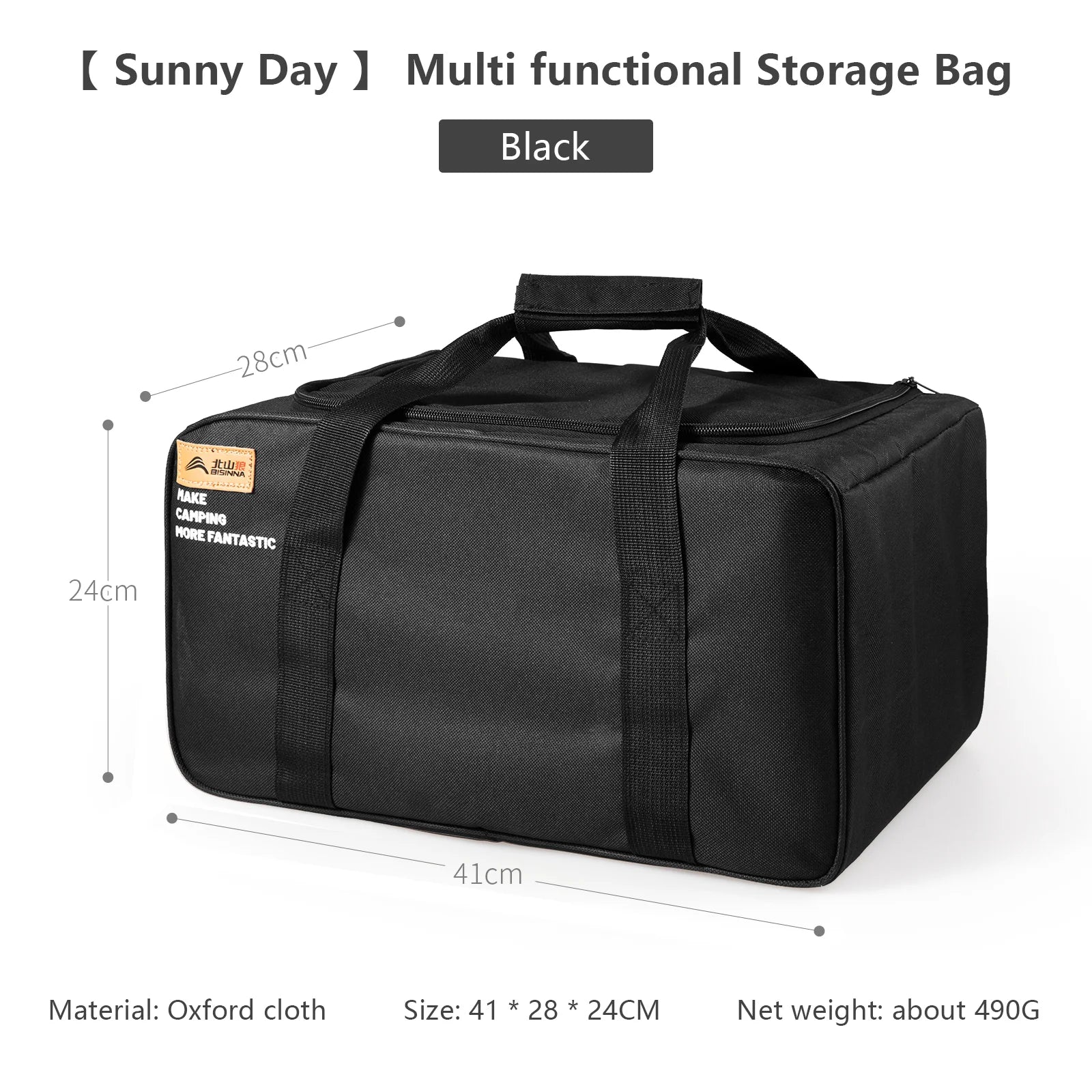 BISINNA Camping Storage Bag — 26L/30L/42L Gas Tank & Cookware Carrier
