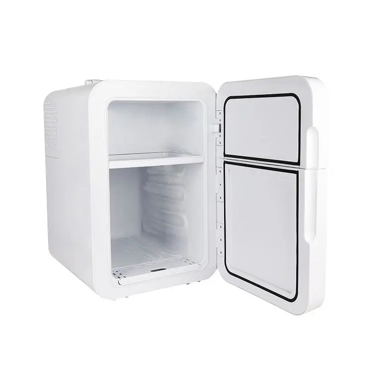 20L Double Door Compact Refrigerator Energy Star Mini Fridge with Freezer Temperature Settable