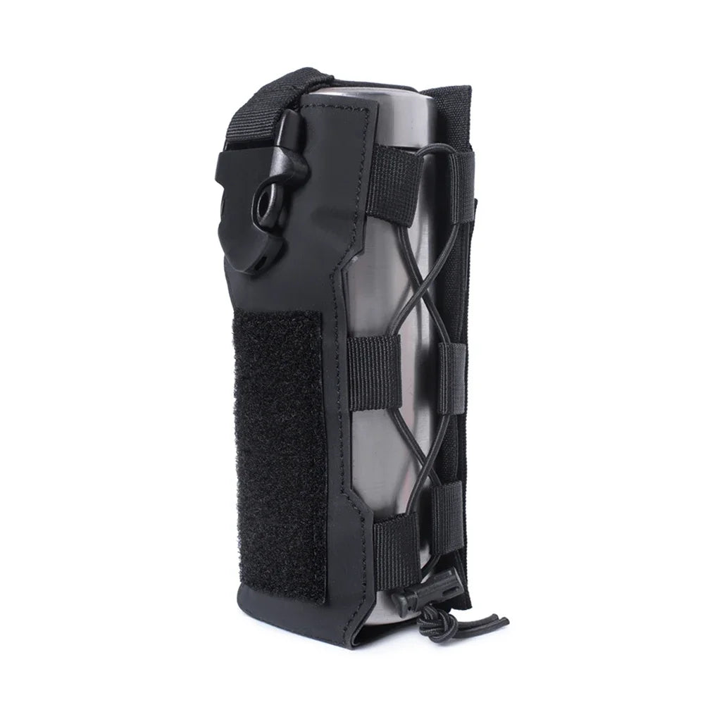 Tactical Molle Water Bottle Pouch Bag Military Outdoor Travel Hiking Drawstring Water Bottle Holder, Kettle Carrier Bag, 1-3Pcs