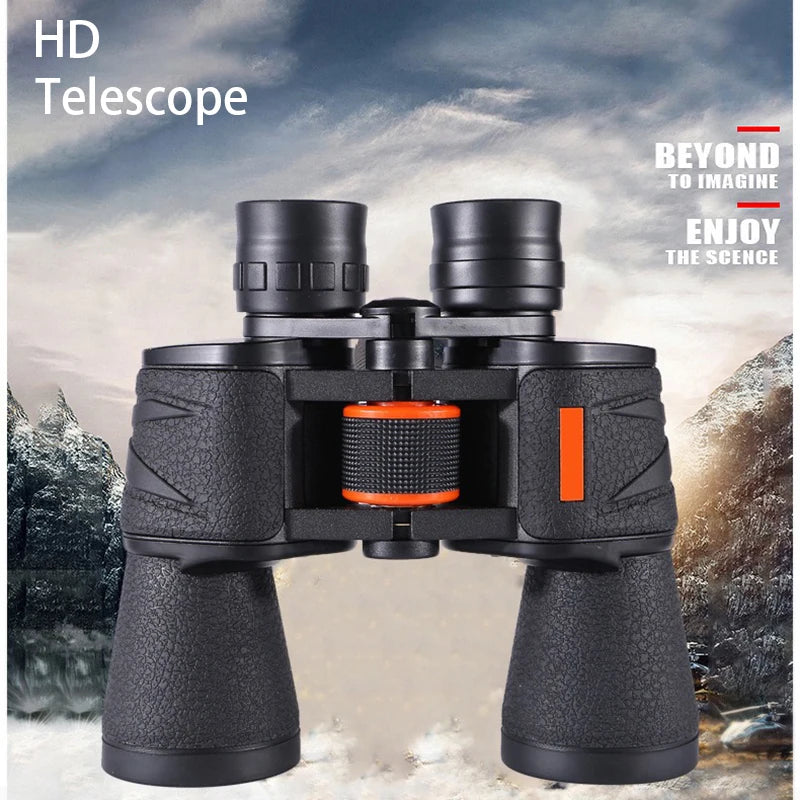 Powerful Telescope 20X50 Professional Binoculars Low Light BAK4-Prism Long Range Waterproof Military Hunting Camping Equipment