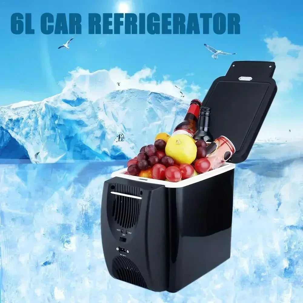 FDD 6L Car Refrigerator Mini Fridge Portable Freezer 12V DC Plug In Cooler