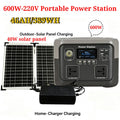 800W Portable Power Station 600W/800W 589WH Solar Generator Backup Power Bank for Outdoor Camping, Home Emergency, RV Travel