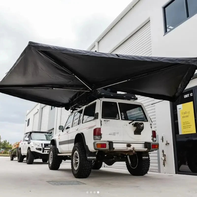 270 Degree Car Awning Tent,With LED Light,Waterproof Tent,Large Standing Awning Side Wall,4x4 Offroad Roof Tent Car Awning