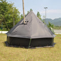 4 Person Bell Tent for Camping - Breathable Spacious Water-Resistant Glamping Tent - Luxury Bell Yurt Outdoor Teepee for Stove Tent4