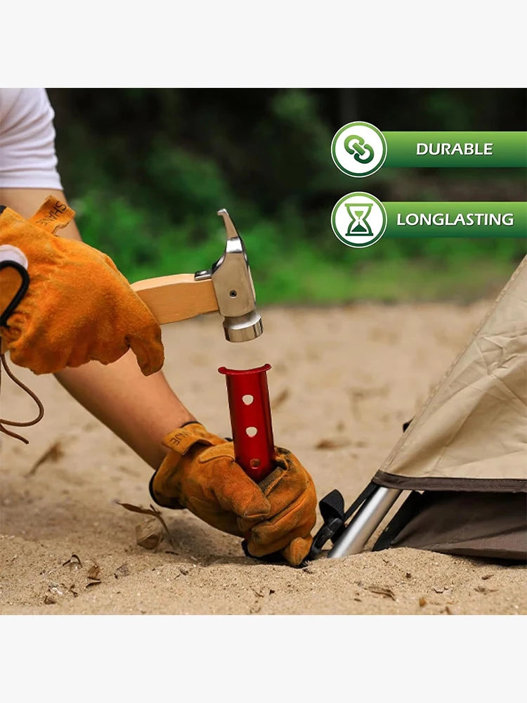 Heavy-Duty Aluminium Tent Stakes — 4, 6 or 8-Pack