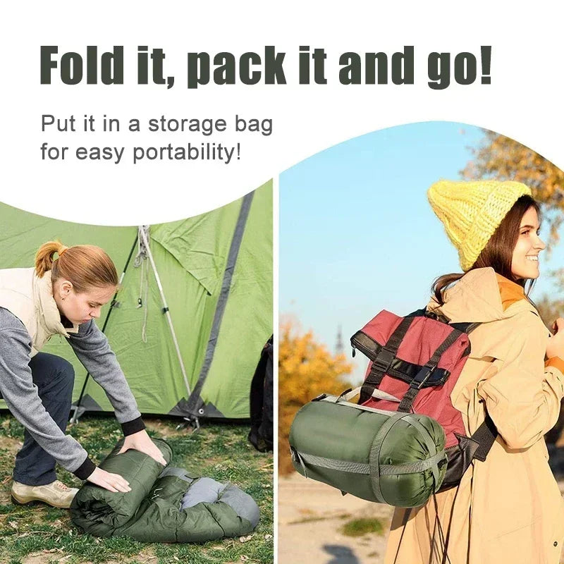 1 Pcs Camping Sleeping Bag Ultralight Waterproof 4 Season Warm Envelope Sleeping Bags For Outdoor Traveling Hiking Backpacking