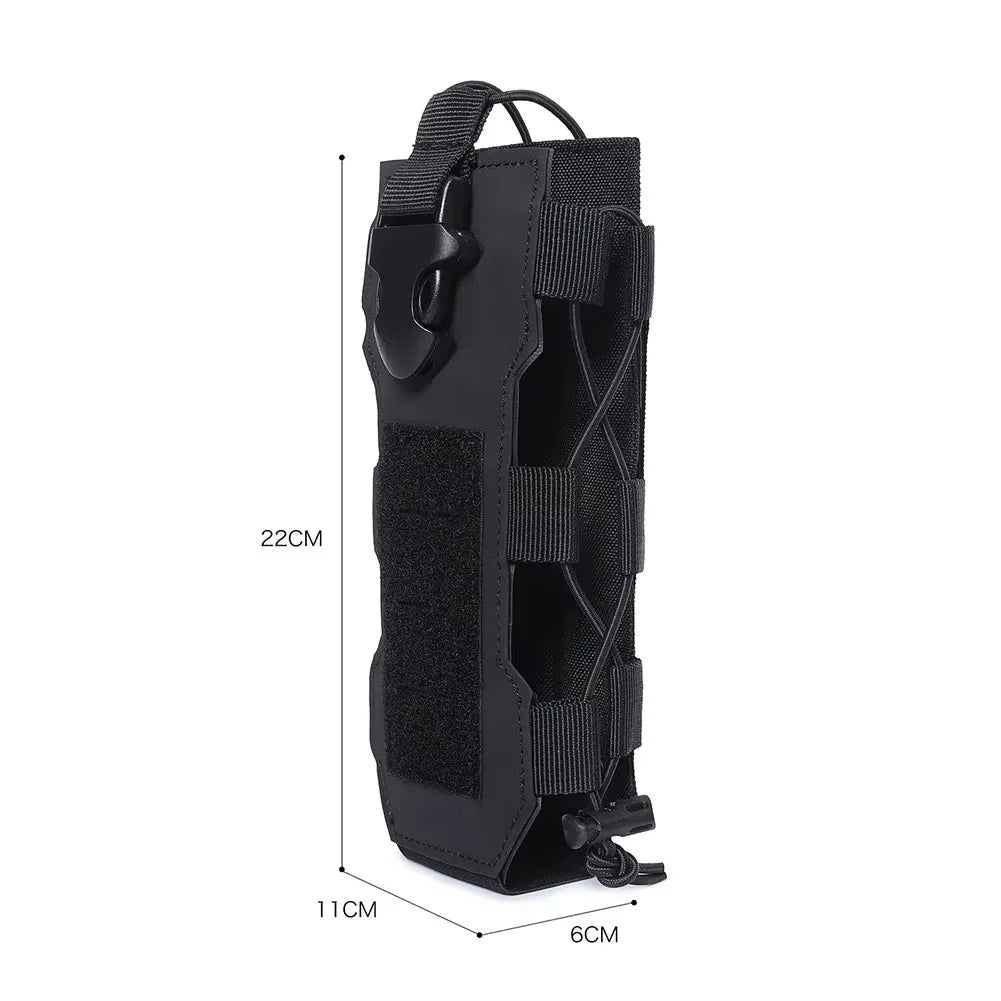 Tactical Molle Water Bottle Pouch Bag Military Outdoor Travel Hiking Drawstring Water Bottle Holder, Kettle Carrier Bag, 1-3Pcs