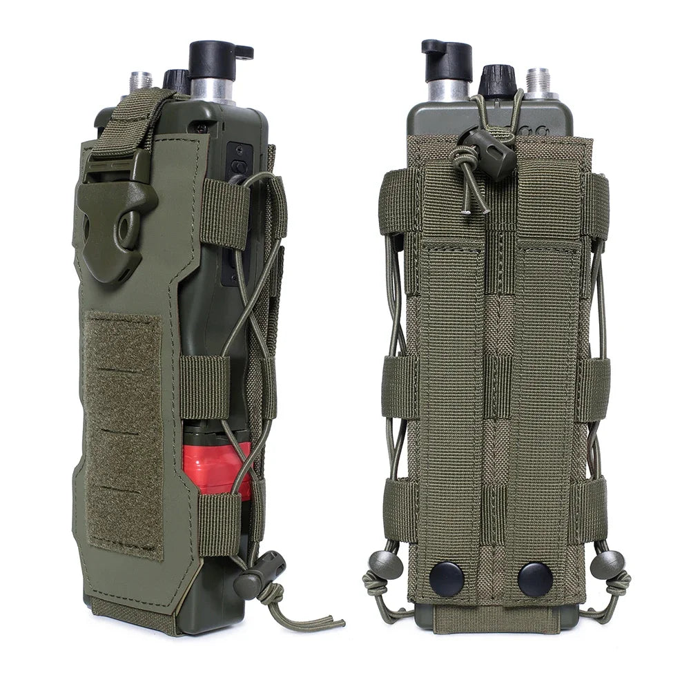 Tactical Molle Water Bottle Pouch Bag Military Outdoor Travel Hiking Drawstring Water Bottle Holder, Kettle Carrier Bag, 1-3Pcs