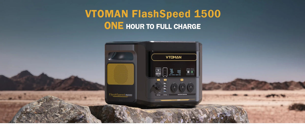 VTOMAN FlashSpeed 1500 Portable Power Station ,1548Wh LiFePO4 Battery Sine Wave