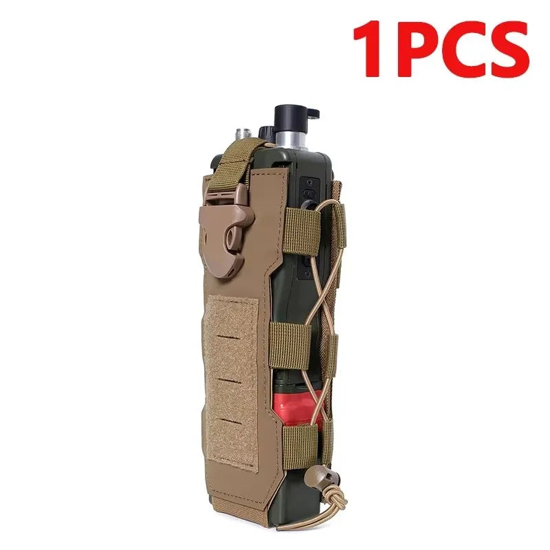 Tactical Molle Water Bottle Pouch Bag Military Outdoor Travel Hiking Drawstring Water Bottle Holder, Kettle Carrier Bag, 1-3Pcs