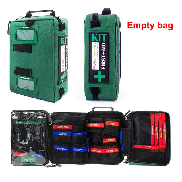 BearHoHo Large Size Handy First Aid Kit Bag Emergency Kit Medical Rescue Bag for Workplace Home Outdoor Car Travel Hiking Camping