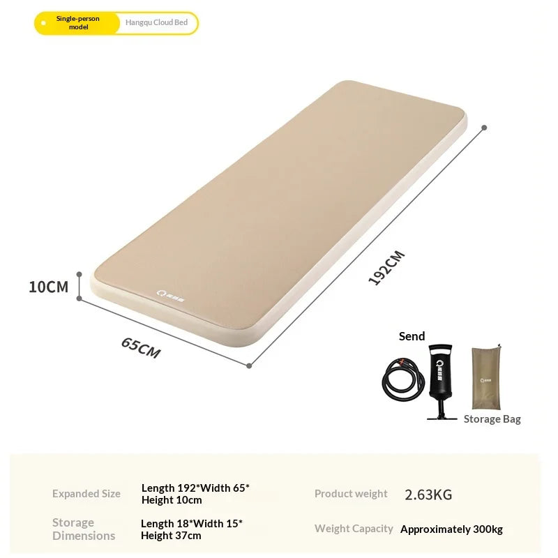 Self-Inflating Camping Mattress - 10cm Thick Sleeping Pad (1-2 Person)