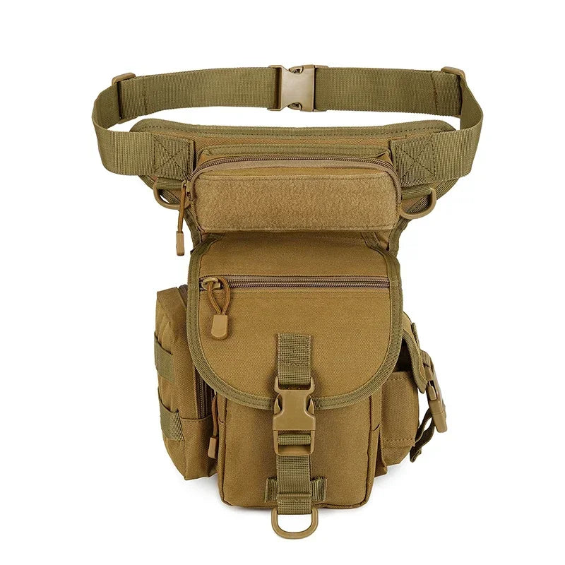 Men Waist Fanny Pack Leg Bag Military Tactical Motorcycle Rider Camera Sports Travel Nylon Male Bum Hip Belt Thigh Fanny Bags