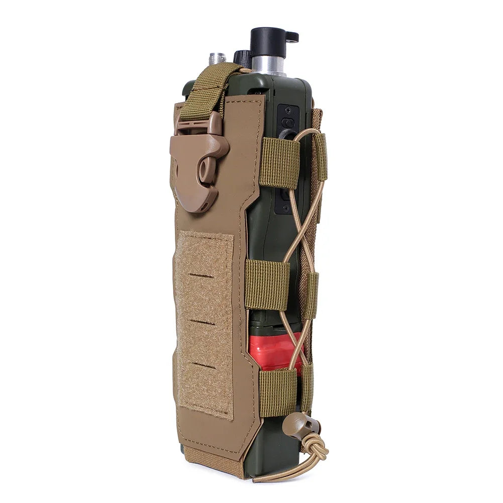 Tactical Molle Water Bottle Pouch Bag Military Outdoor Travel Hiking Drawstring Water Bottle Holder, Kettle Carrier Bag, 1-3Pcs