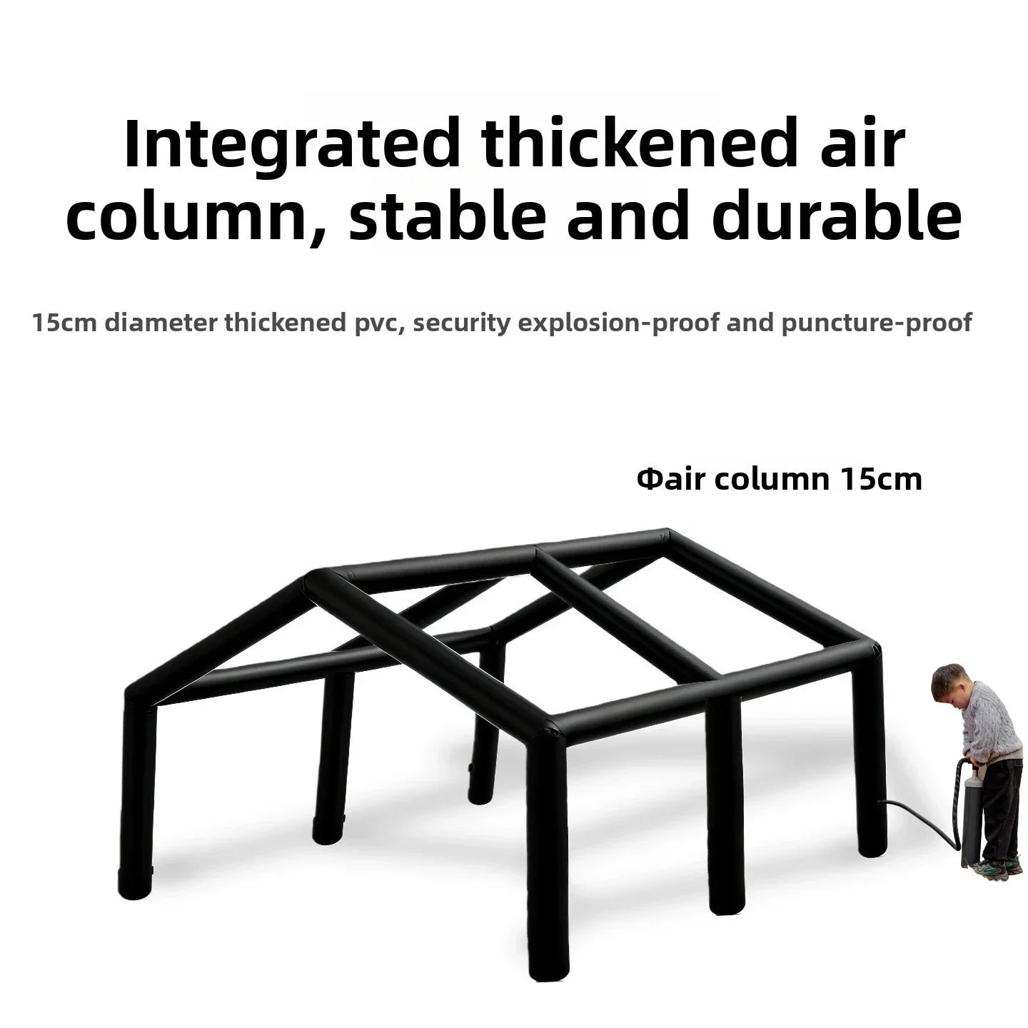 Mountainhiker 13.6m2 Inflatable Family Tent - 8-10 Person, Rainproof