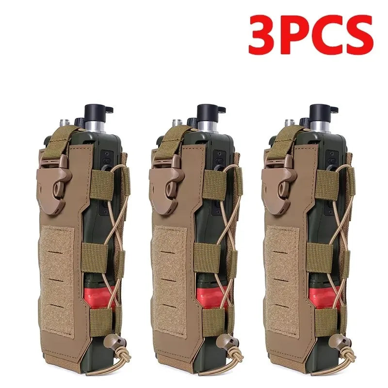 Tactical Molle Water Bottle Pouch Bag Military Outdoor Travel Hiking Drawstring Water Bottle Holder, Kettle Carrier Bag, 1-3Pcs