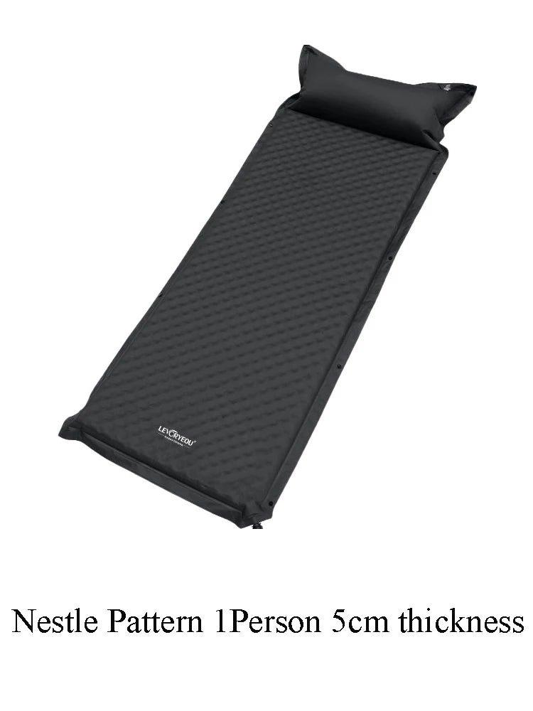 Self-Inflating Camping Mattress - 5cm Thick Sleeping Pad (1-3 Person)