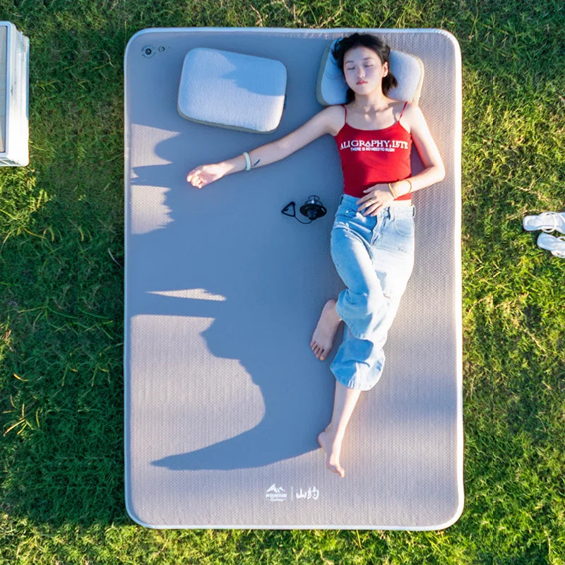 Self-Inflating Camping Mattress - 10cm Thick Sleeping Pad (1-2 Person)