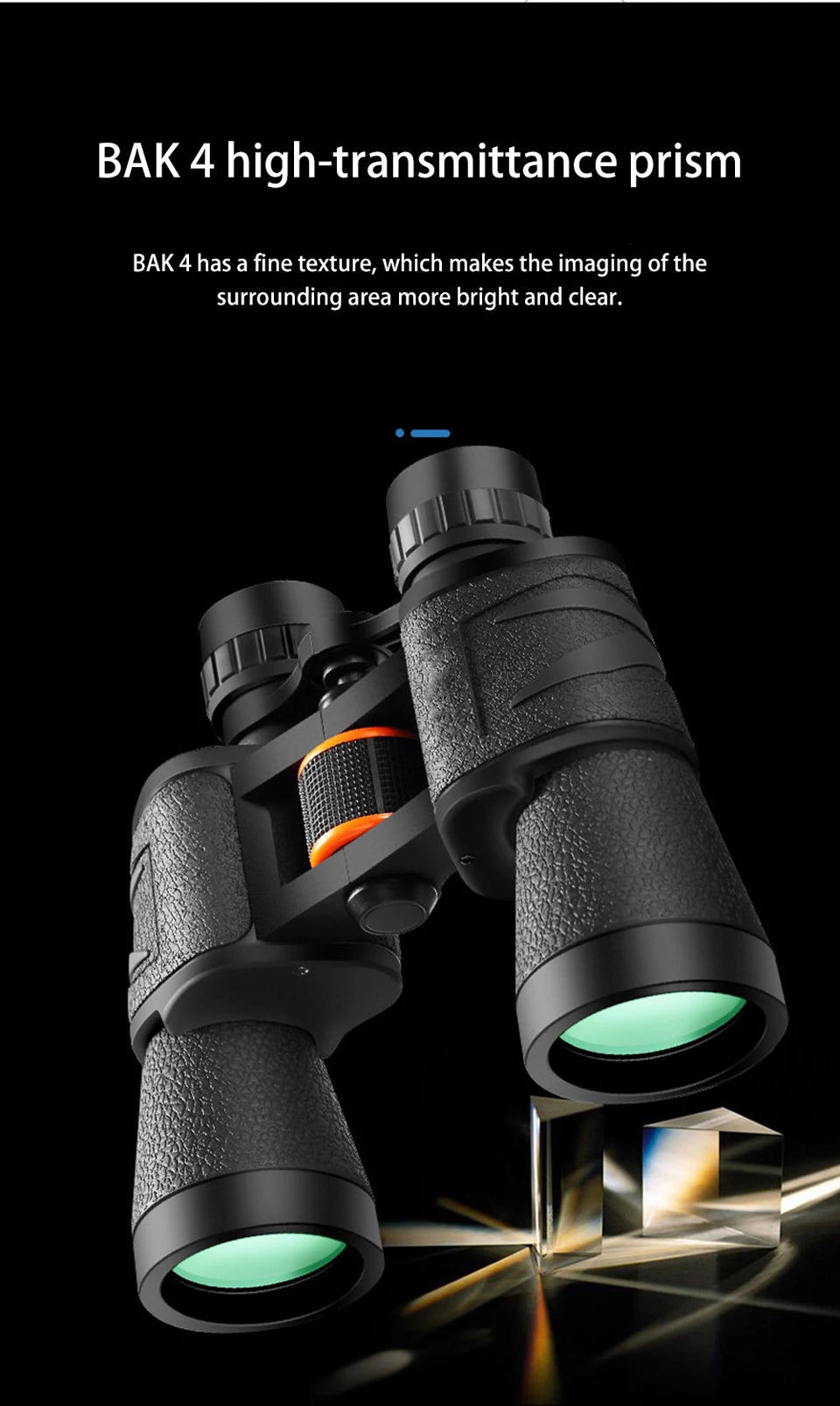 Powerful Telescope 20X50 Professional Binoculars Low Light BAK4-Prism Long Range Waterproof Military Hunting Camping Equipment