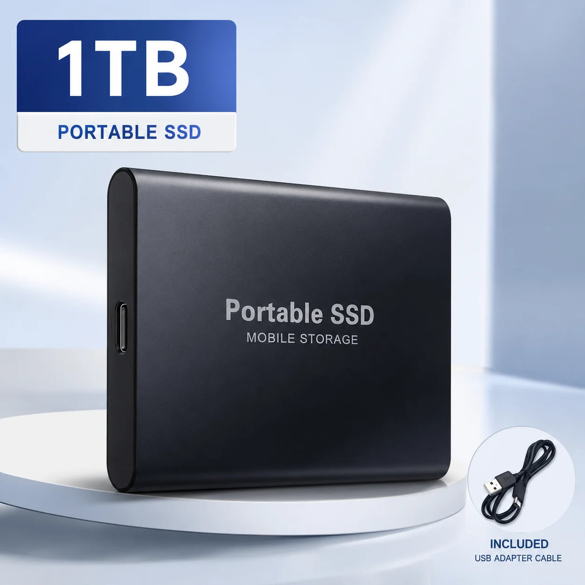 1TB-16TB External SSD Portable Hard Drive USB 3.0 Type-C Fast Storage