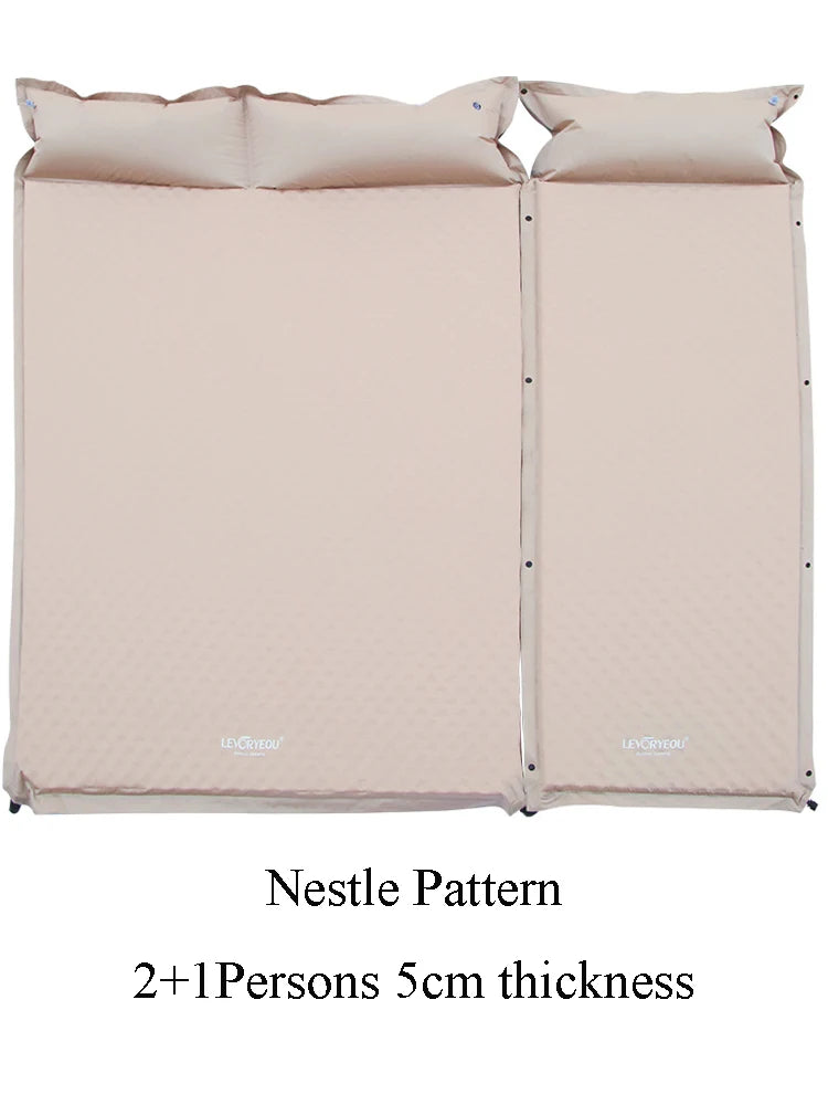 Self-Inflating Camping Mattress - 5cm Thick Sleeping Pad (1-3 Person)
