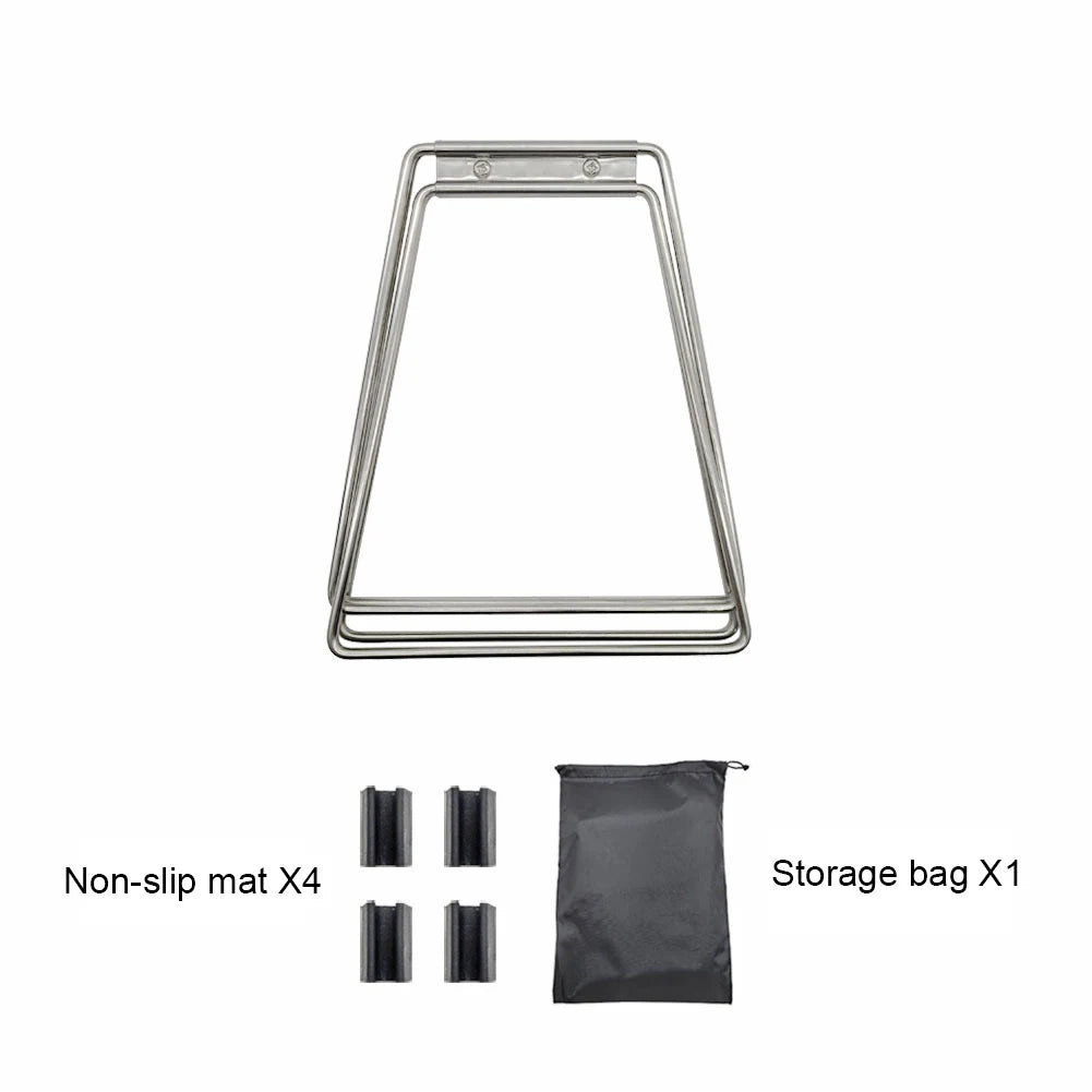 Camping Foldable Metal Stand Portable Aluminum Alloy Box Stand Outdoor Storage Boxes