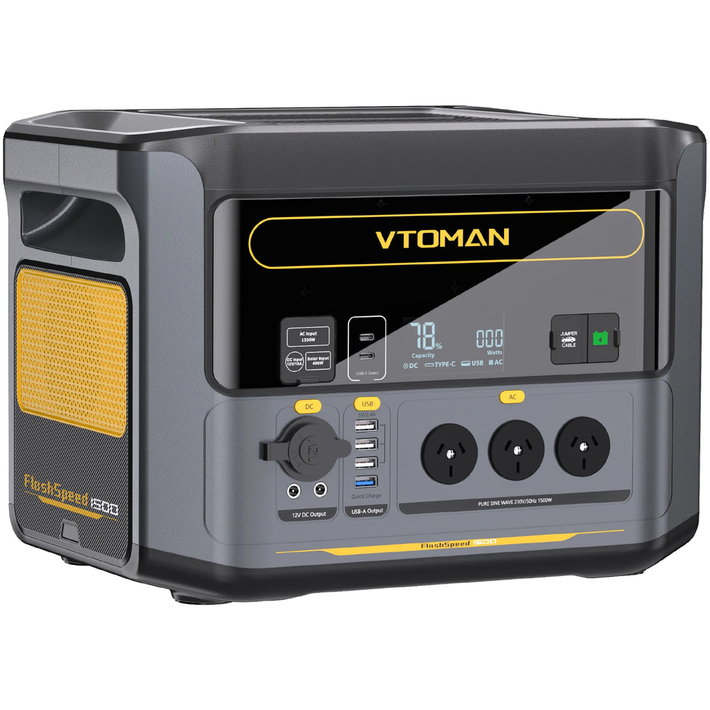 VTOMAN FlashSpeed 1500 Portable Power Station ,1548Wh LiFePO4 Battery Sine Wave