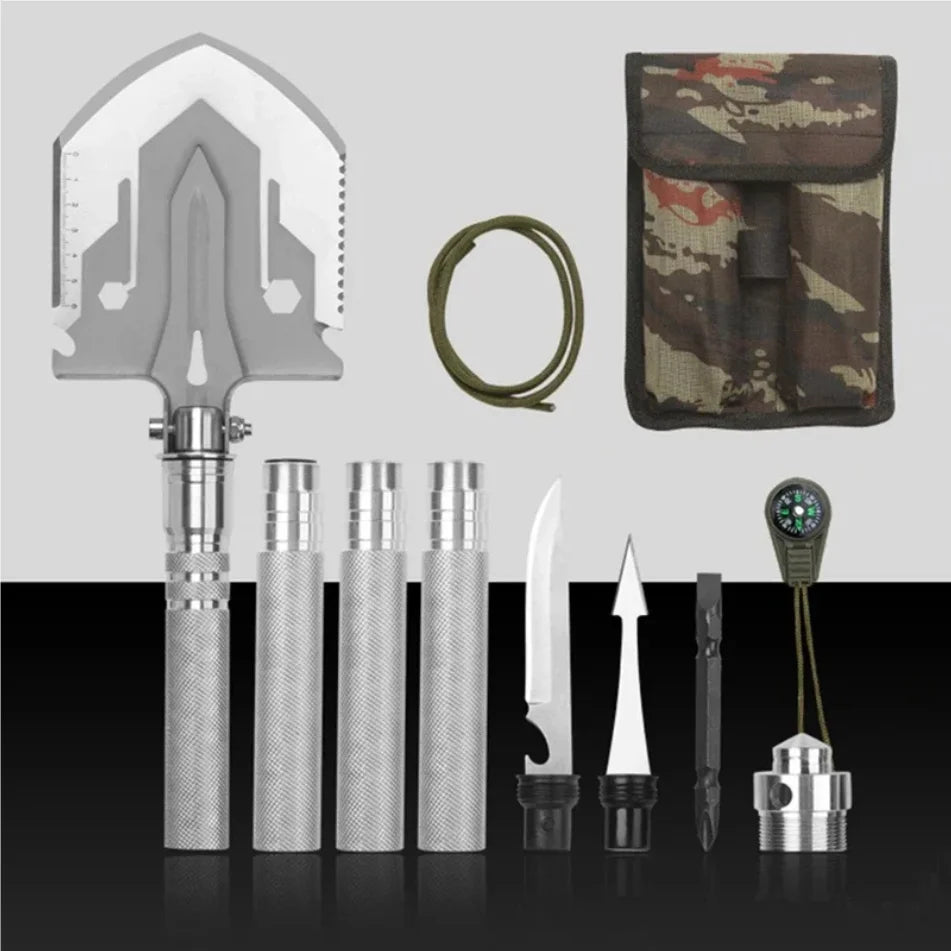 Multifunctional Shovel Folding Military Shovel Outdoor Survival Supplies Set Garden Tools Camping Accessories