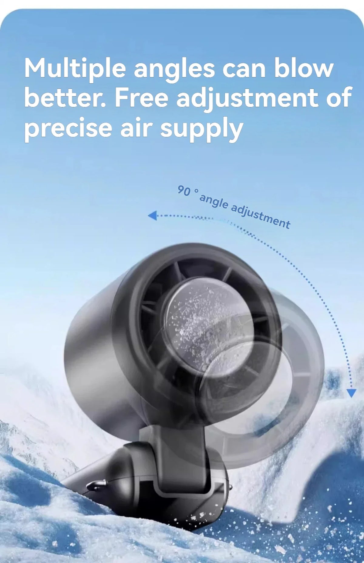 Hanging Ice Pack Handheld High-speed Fan Folding 100 Speed Infinitely Adjustable Fan Portable For Outdoor Neck