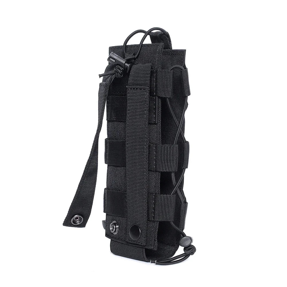 Tactical Molle Water Bottle Pouch Bag Military Outdoor Travel Hiking Drawstring Water Bottle Holder, Kettle Carrier Bag, 1-3Pcs