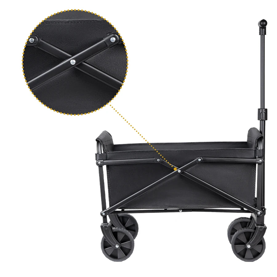Heavy-Duty Folding Camping Wagon — Portable Utility Cart