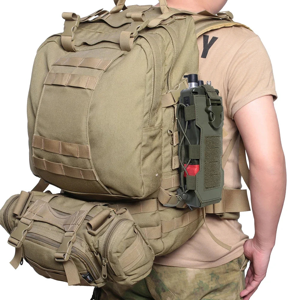 Tactical Molle Water Bottle Pouch Bag Military Outdoor Travel Hiking Drawstring Water Bottle Holder, Kettle Carrier Bag, 1-3Pcs