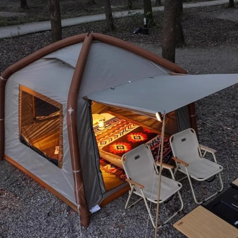 Electric Inflatable Camping Tent - Quick Auto-Pitch Family Tent