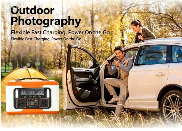 New High Power 600W 500W Portable Power Station 220V 55Ah/40Ah Solar Outdoor Mobile Power Supply Home Emergency Energy Storage